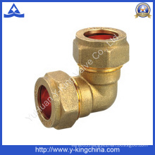 Brass 90 Degree Fitting with Compression Both Ends (YD-6040)